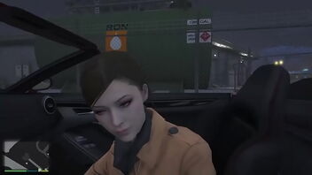 Ada Wong in a sexy strip tease in Grand Theft Auto V