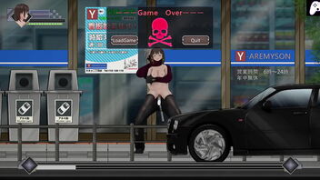 A hot milf policewoman gives footjobs to zombies and gets fucked in the ass in this hentai game gameplay