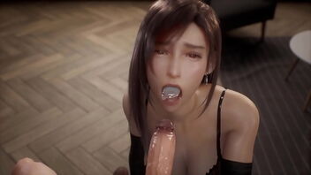 Tifa Lockhart in a 3D hentai compilation with blow job and doggy style action