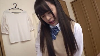 This Japanese amateur experiences an intense orgasm and has a vaginal cum shot while being fucked in different positions all over the house.