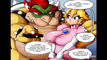 Princess Peach's anal training by Bowser while Mario saves her (Part 1)