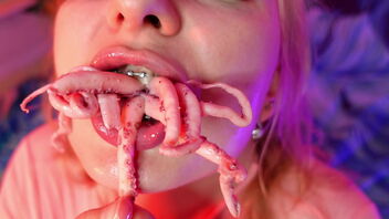 Arya Grander’s octopus eating ASMR video: a unique food fetish experience