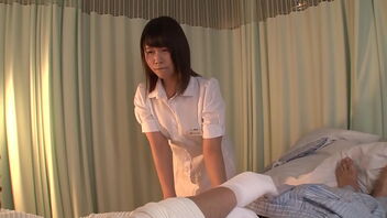 Pretty nurse helps a man with a broken dick in a homemade Japanese video with a happy ending.