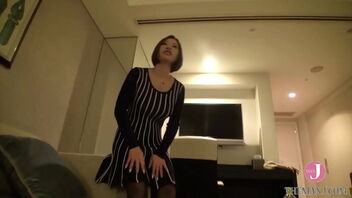 Beautiful Japanese AV actress Ruri Saijo in real sex scene.